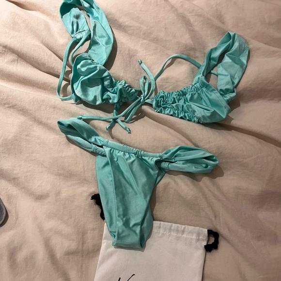 Vincija Swim Bikini - Shimmer Blue S - Picture 1 of 5